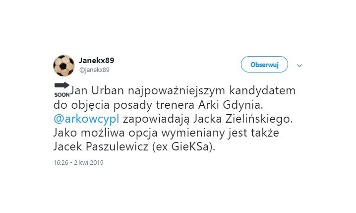 Kilku kandydatów na nowego trenera Arki Gdynia